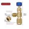 Easy To Handle AC Valve Safety Valve Leakage-free Connection Movable Thimble Pure Brass Valve Body Top Swivel Design