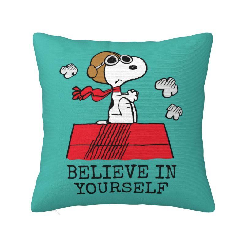 Benutzerdefinierter S-Snoopys Halloween Kürbis Kissenbezug Luxuriöser Kissenbezug Quadratischer Kissenbezug