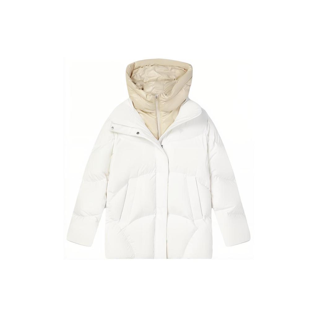 New FILA Down Jacket Women's Raw White F11W344915F-WT