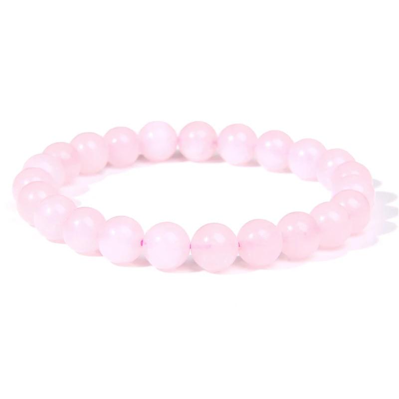 8mm Natural Stone Bracelet Set 3Pcs/set Rhodonite Rose Pink Quartzs Moonstone Amethysts Hematite Bracelets For Women Men Jewelry
