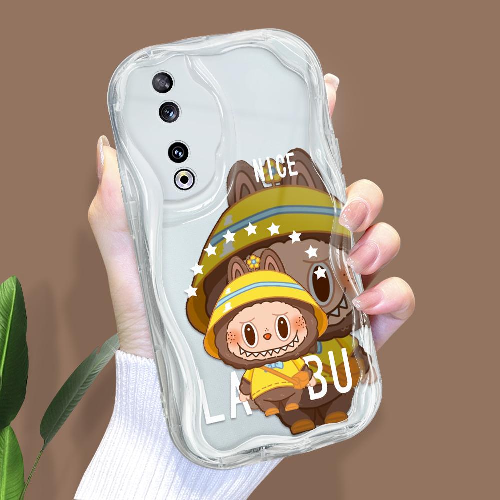 

Милый мультяшный узор, кремовая текстура, мягкий силиконовый чехол с волнистыми краями, чехол для телефона для Huawei Honor Infinix Tecno iPhone Infinix Hot 20I прозрачный