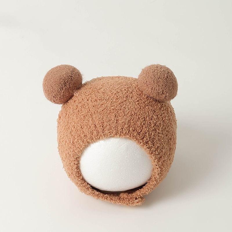 Baby Hat Autumn and Winter Super Cute Baby Head Hat Newborn Cute Ear Hat Winter Warm Plush Hat Tide