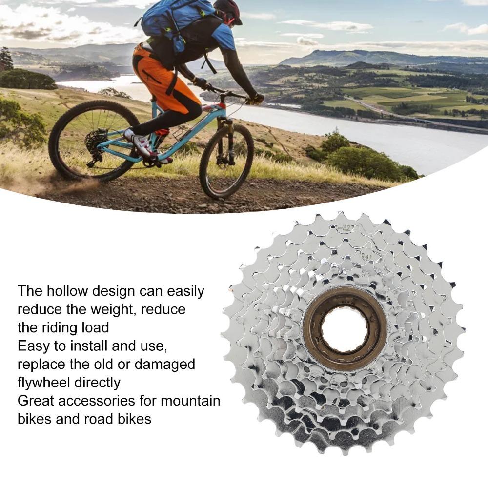 8 Speed Bike Threaded Flywheel Bike Freewheel Sprocket  for   Mountain and Road Bikes