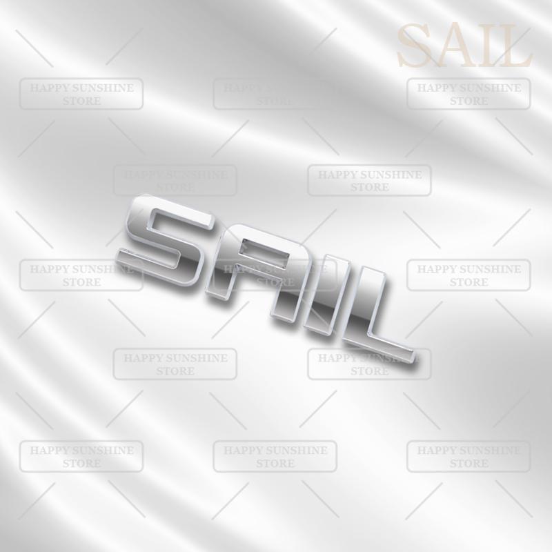 1Pc New 3D Metal Sail Lettering Design Badge Emblem Rear Trunk Body Sticker Decoration Accessory