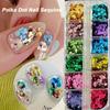 12grids 3D Colorful Round Nail Sequins Macaron Spliced Flower Polka Dot Nail Flakes Resin Dot Paillettes Nail Art Supplies Diy#8
