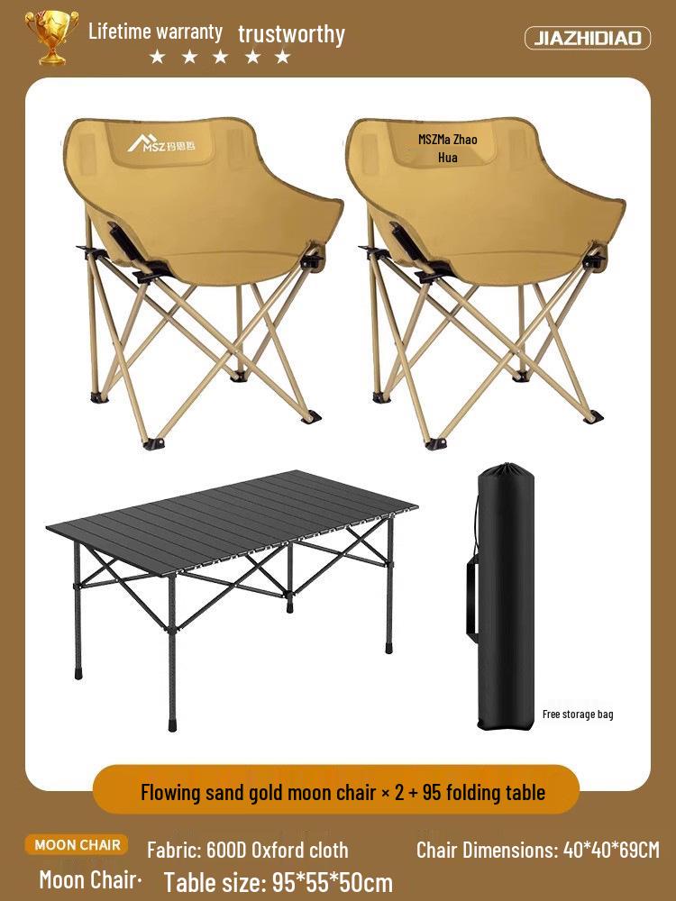 Portable Folding Picnic Table & Chair Set for Camping & Barbecue