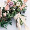 2/3/4Rolls 5M Frayed Edged Satin Handmade Chiffon Silk Ribbon For Wedding Invitation Bouquets Birthday Party Diy Decoration Gift