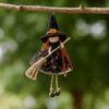 Kid Toy Halloween Witch Dolls Hanging Witch Figurine Handicraft  for Christmas Tree