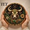 Relaxing Craft Kit for Stress Relief Zodiac Sign Faux Pearl Art Kit, 12 Signs DIY Painting Handmade Picture Kits, Round 3D Constellation Wall Adults,