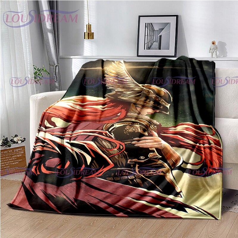 Personalized Elden Ring Blanket The Tarnished Print Flannel Blanket Ranni Soft Warm for Beds Throw Sofa Cover Bedspread