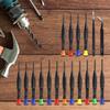 18Pcs Magnetic Screwdriver Set 0.8-3mm Micro Cross Screwdriver Kit Metric Pentagonal Torx Flat Head Screwdriver with Tweezers
