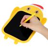 LCD Writing Tablet Christmas Hat Cartoon Owl Shape Children Yellow Drawing Graffiti Board