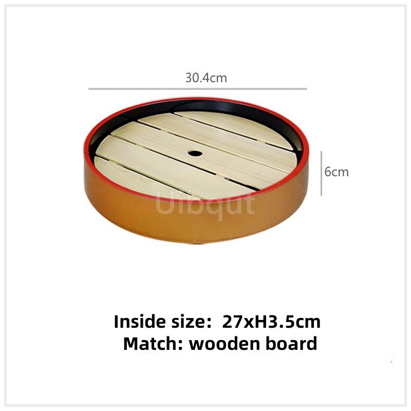 Japanese sushi bucket cuisine sashimi raw fish seafood dish fruit dish food Salmon Ice Plate Ice Saucer round tray tableware art