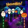 Halloween Garden Pumpkin and Ghost 8 Automatic LED Stylish Decor for Creating Garden Gift Lights, 6-Pack Lights, Solar-Powered, Modes, Outdoor,