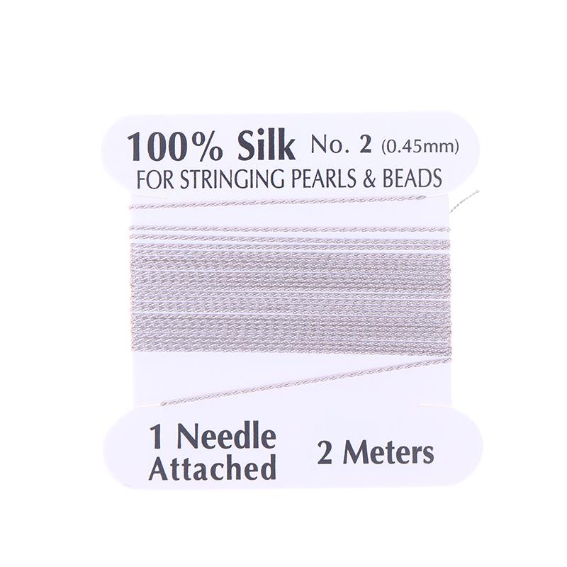 

2# 0.45мм 10шт/пакет Ручной работы 100% Натуральный шелковый шнур Веревка с бисерной шелковой нитью Игольный конец Шелк для изготовления DIY ювелирных изделий