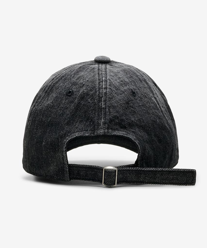 DOFFJASON Vintage Washed Denim Ball Cap Black
