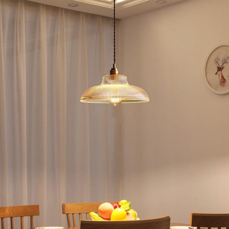 Vintage Glass Pendant Light Green Hanging Lamp Living Room Luminaire Hall Bedroom Dining Table Indoor Fixtures Lustre LED Decor