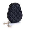 Genuine Leather Credit Card Holder Solid Zipper Bag Women Wallet Bank Sheepskin Leather Wallets Designer Quilted Cardholder