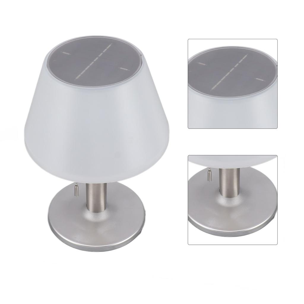Solar Table Lamp LED Waterproof 3 Levels Adjustable Solar Desk Lamp for Home Outdoor Garden