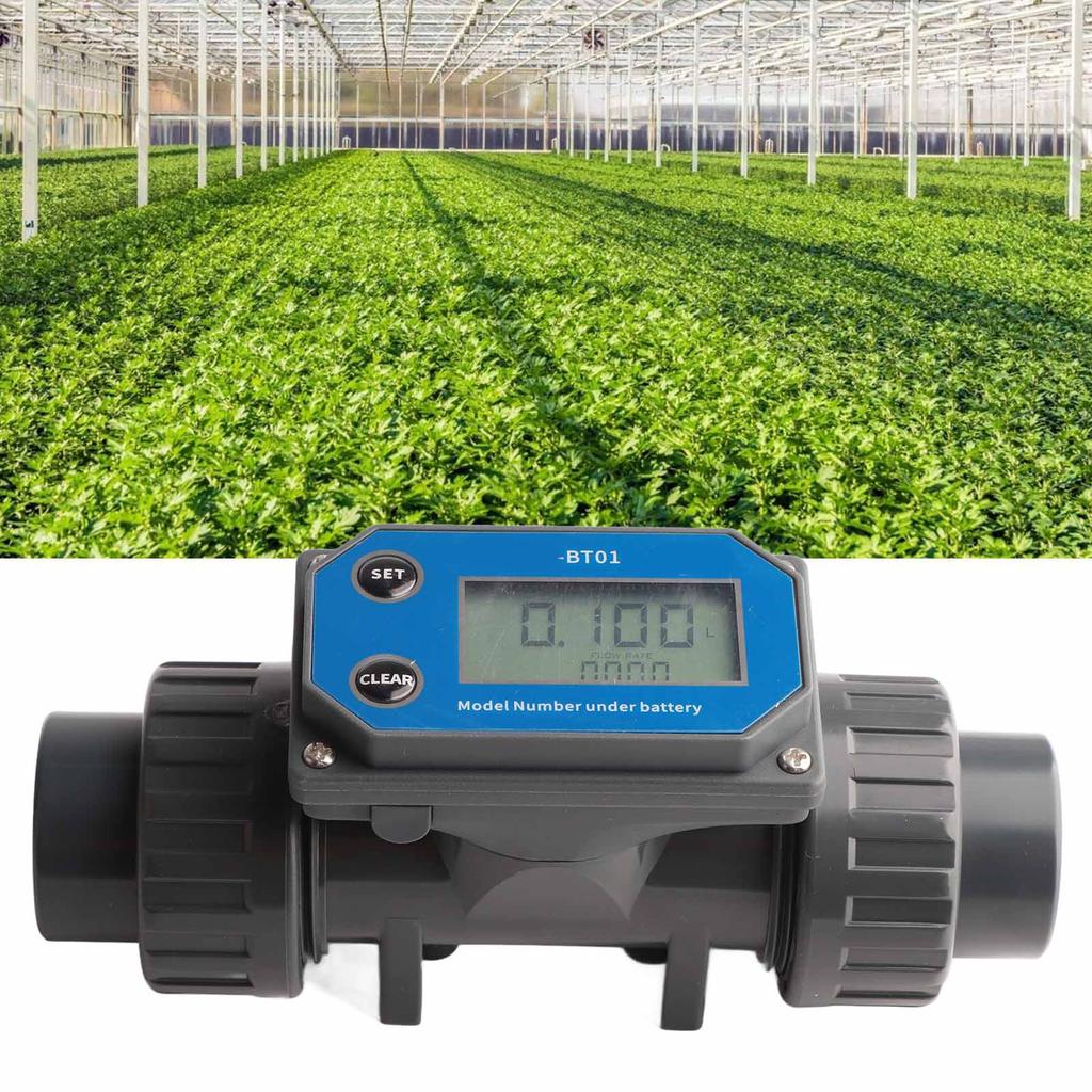 Digital Display Flowmeter High Accuracy Sensitive Response Water Flow Sensor Meter for Farmland Irri