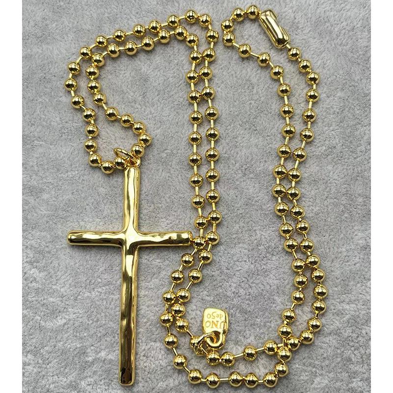 2024 UNOde50 Exquisite Smooth Cross Pendant Necklace for Women - Romantic and High Quality