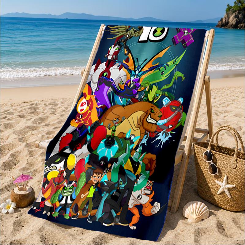 Alien Heroes Beach Towel, Microfiber Beach Towel, Perfect For Pool, Beach, Travel, Home Decor Beach Party Fan Gifts