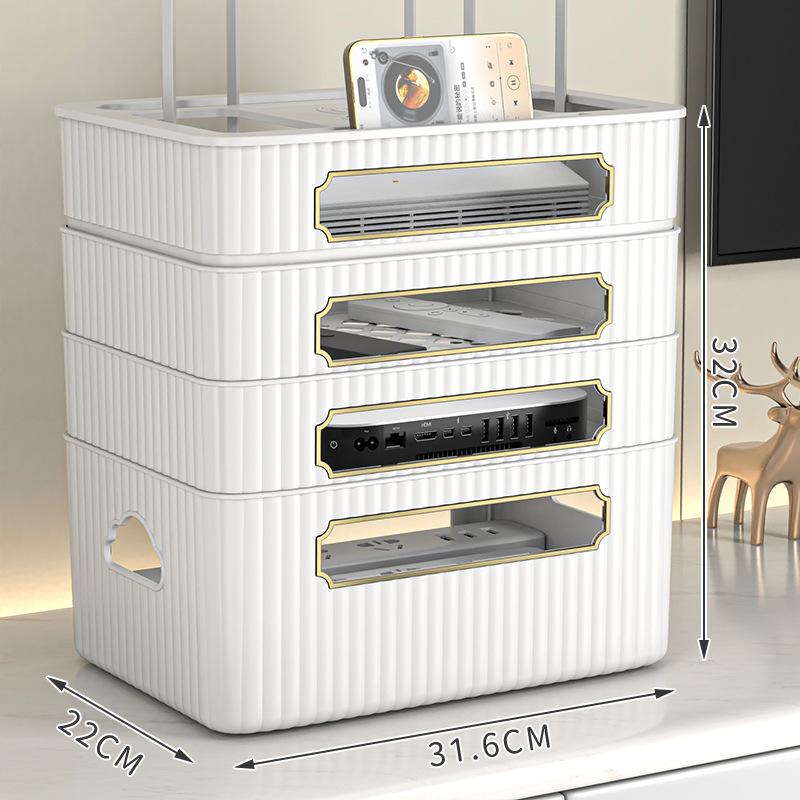 Wifi Router Organizer TV Set-top Box Shelves Socket Wire Organizing Wireless Optical Cat Placement