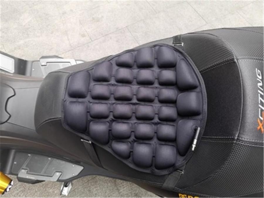 1Set Motorcycle Seat Cushion Pressure Release Comfortable Seat Cushion Inflatable Air Cushion Cooling Buck Seat Cushion with Cushion Cover
