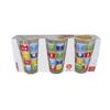 Set di 2 bicchieri applicazioni smartphone tema drink deco Appli Apps