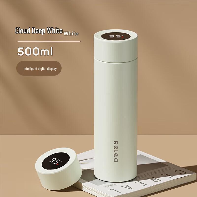 RELEA Aurora Digital Display 500ml Insulated Stainless Steel Mug