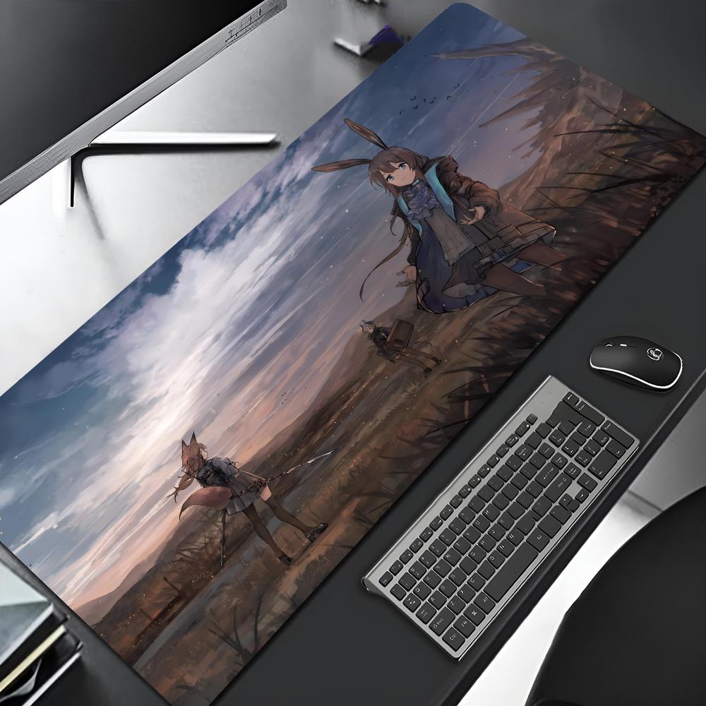 Arknights Video Game Mouse Pad Edge Big Gaming Locking Computer Gamer Large Rubber Art Mousepad Laptop Desk Mat