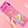 Pencil Case  Password Pen Case Unicorn Kawaii Pencilcases Multifunctional Pencil Box Korean School Stationery