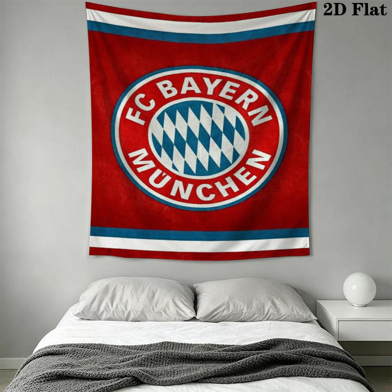 FC Bayern Munich Wall Tapestry Aesthetic Wall Hanging Printed Fabric Blanket Decorative Tapestries for Bedroom Living Room Home Decor