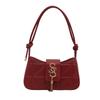 Premium women's shoulder bag autumn and winter new fashion underarm bag popular versatile baguette bag