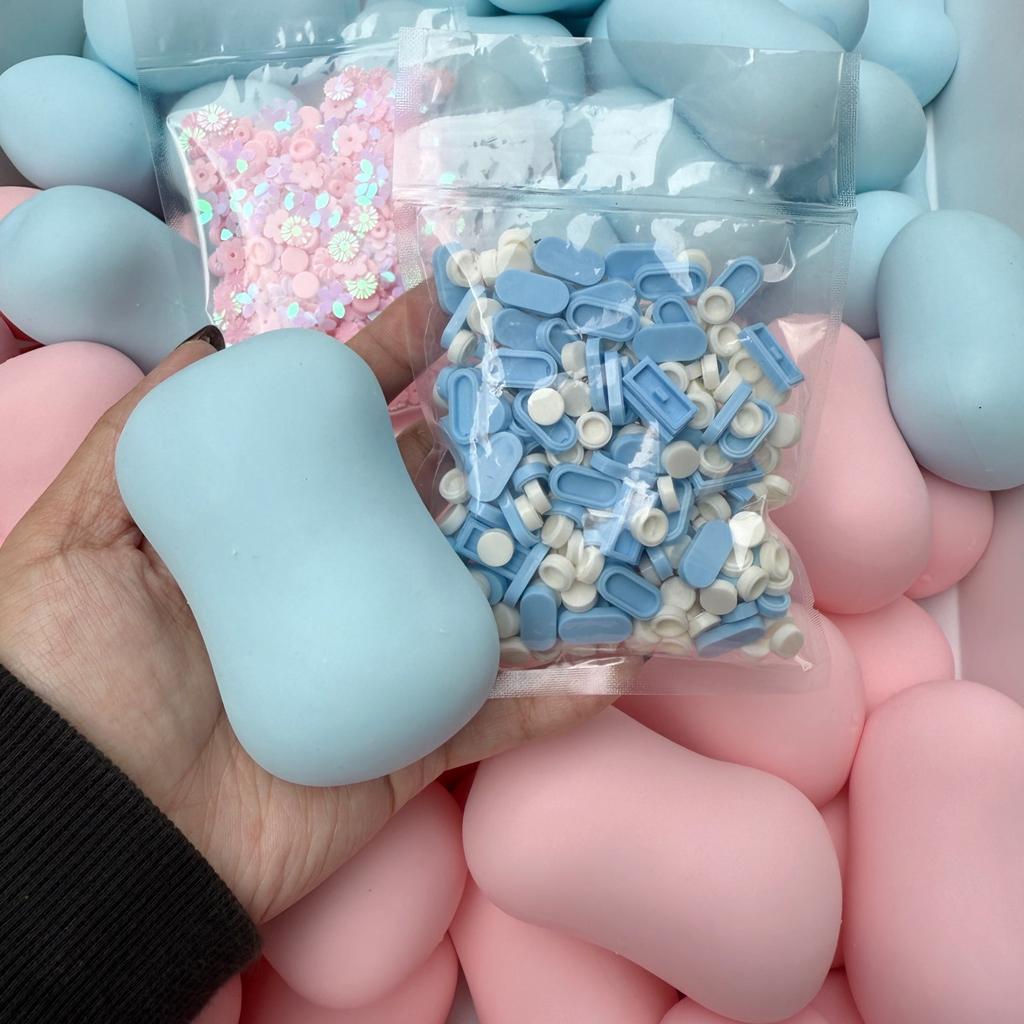 Handmade Simulated Soap Crispy Stress Ball - Fidget Squeeze Ball Round Block Filled ASMR Adult Anxiety Relief Toy