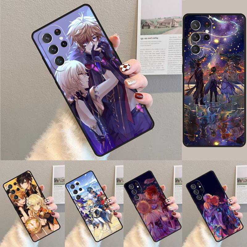 Genshin Impact Soft Silicone Phone Case For Samsung Galaxy Note 10 Pro S26 S25 S24 S23 S22 S21 Plus S25Ultra Capa Cover