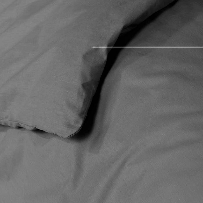 Housse de couette 220 x 240 cm Line anthracite