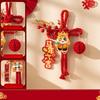 New 2026 New Year Pendant Red Lucky Flower Pendant Year of the Horse Entrance Door Decor for Living Room