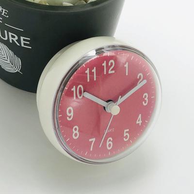 Waterproof Living Room Battery Powered Minimalist Mini Sucker 3D Home Decor Wall Clock Shower Clocks Wall Watch