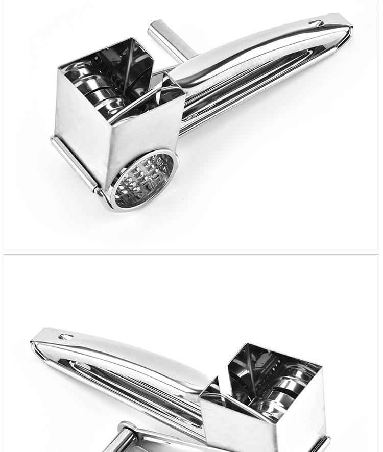 Stainless Steel Hand-Crank Rotary Cheese Grater