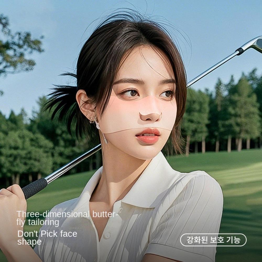 Thin Summer Face Cover Sunscreen Face Scarf Face Gini Mask Elastic Ice Silk Sunscreen Mask  Sports