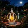 Metal Flame Lamp Outdoor Hanging Projection Light Outdoor Courtyard Garden Decorative Atmosphere Lantern