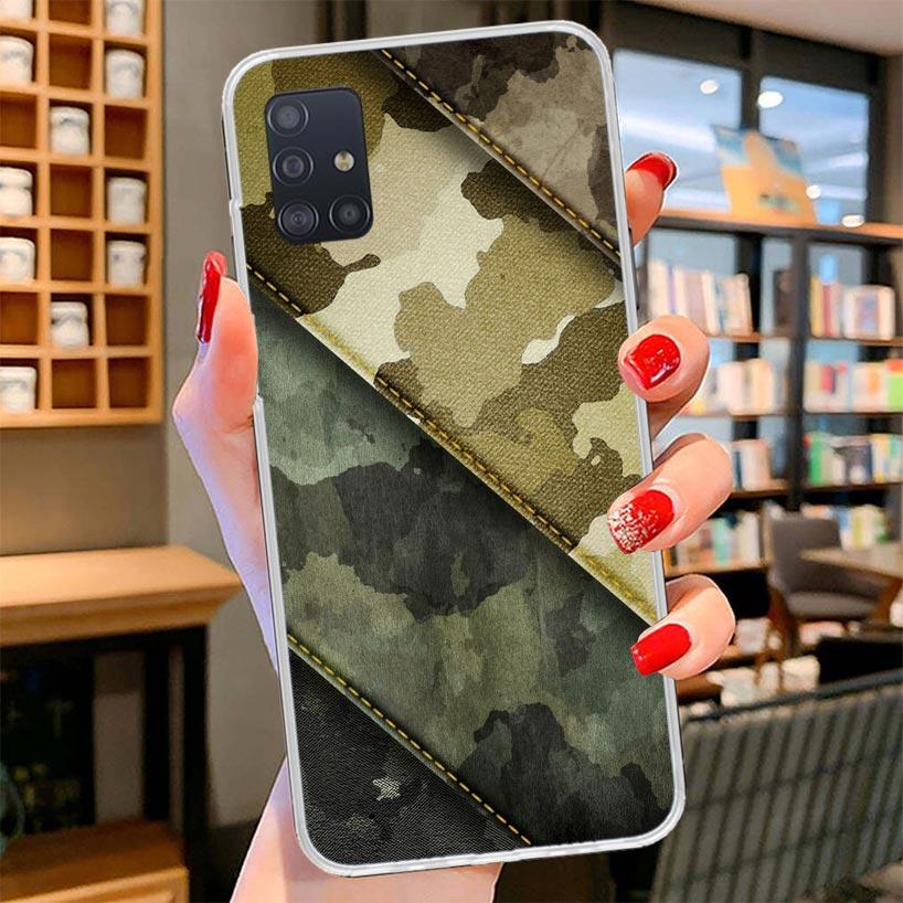 Camouflage Military Cover Phone Case For Samsung Galaxy A12 A22 A32 A52 A72 A02S Phone Case Note 20 Ultra 10 S10 Plus A51 A71 A5