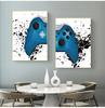 Gaming Boys Wall Art Canvas Painting Pictures Video Game Geek Art Posters and Prints Wall Pictures Gamer Gift Gaming Room Decor No Frame