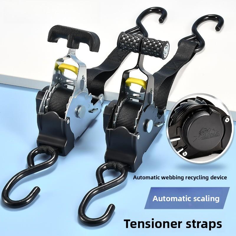 Automatic Retrieval Tensioner Bundle Strap Car Motorcycle Self Drive Luggage Fixing Strap