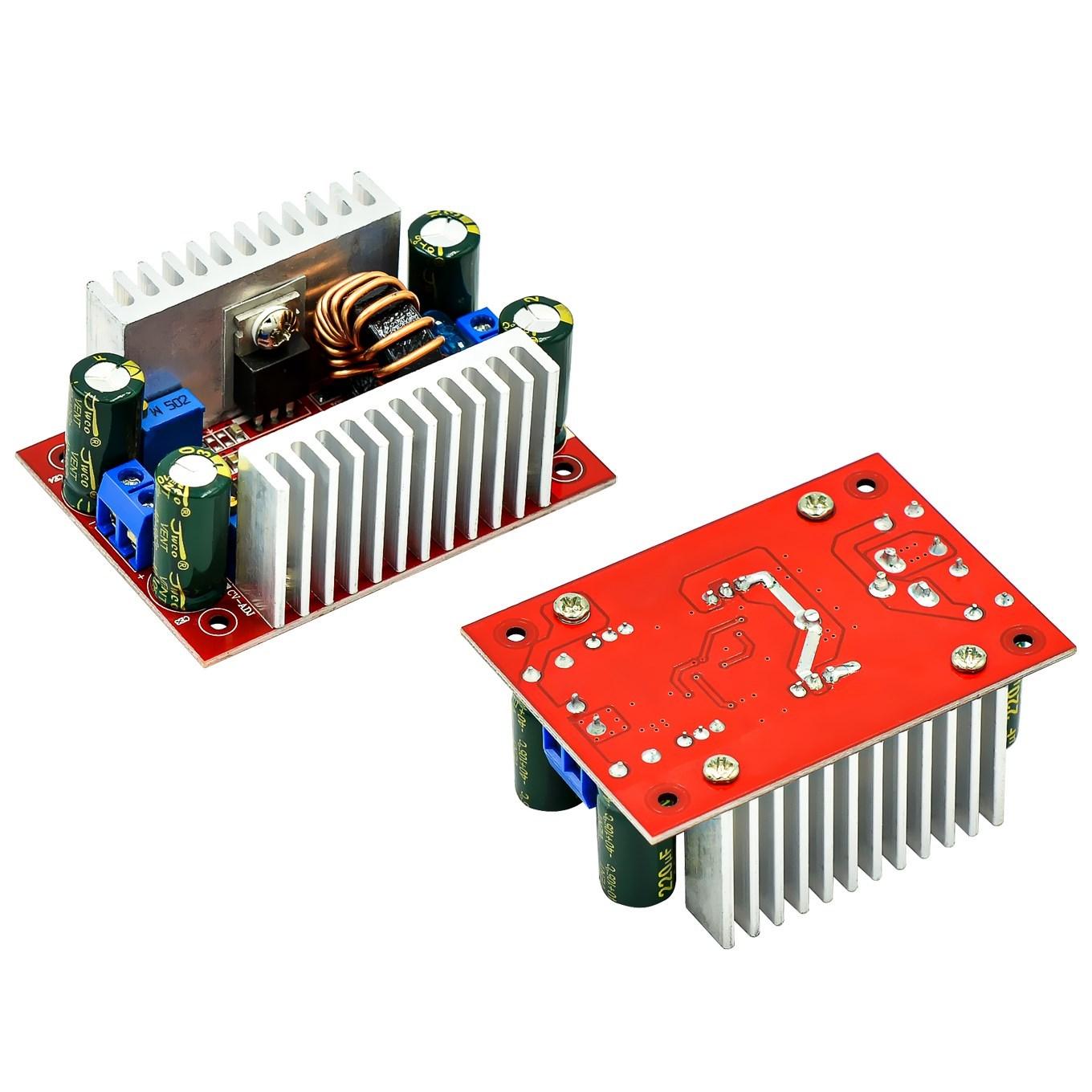 

DC 400W 15A Step-up Boost Converter Constant Current Power Supply LED Driver 8.5-50V to 10-60V Voltage Charger Step Up Module