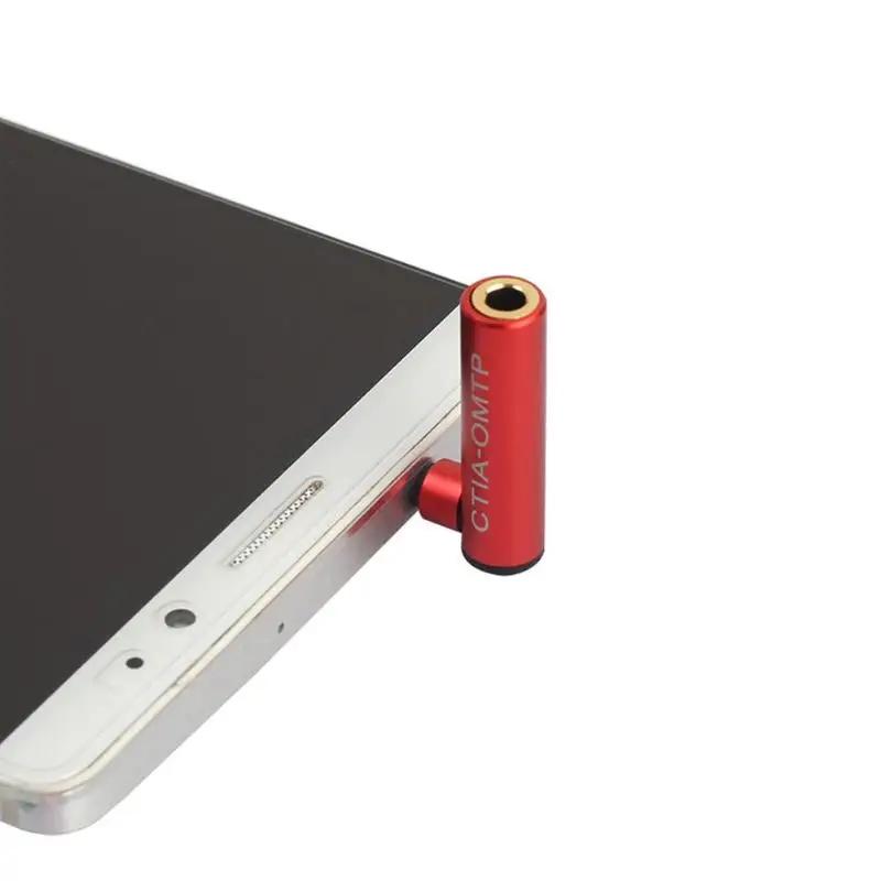 REXUS 3.5mm Jack 90°Universal Aux Male to Female OMTP to CTIA Earphone Converter Stereo Adapter Universal 1/2/5PCS