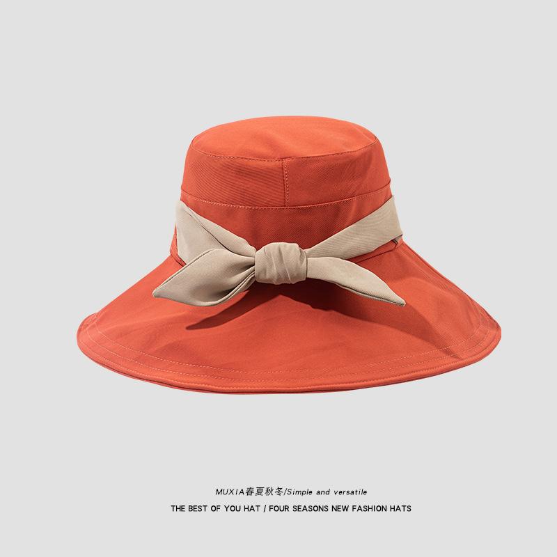 Damen-Fliege-Sommer-Eimerhut für Damen, Reisen, Strand, Sonnenhut, lässig, breite Krempe, Fischerkappe, Sommer, Frühling, faltbarer Sonnenhut