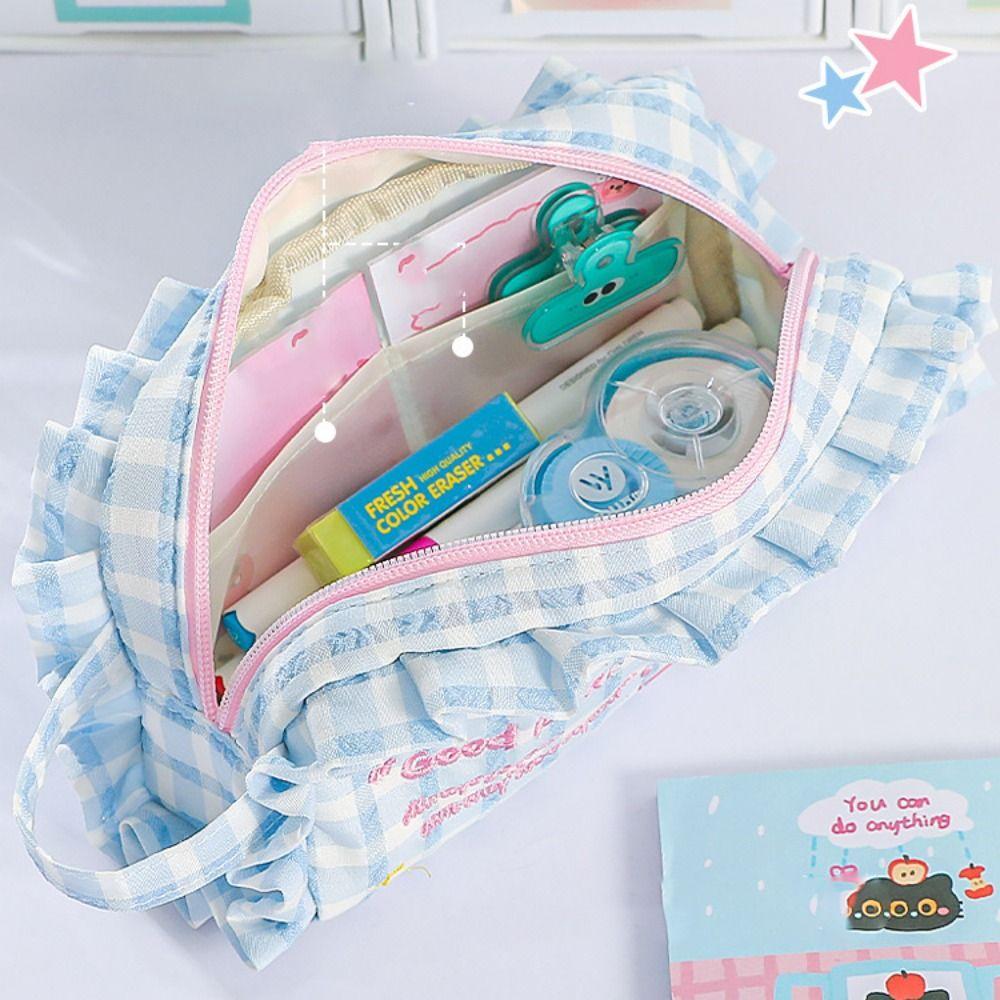 Cosmetics Storage Dopamine House Pencil Bag Large Capacity Pen Pencil Case  Kids Gift