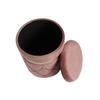 Fotpall - 36 x 36 x 44 cm - Sammet - MDF-trä - Set om 2